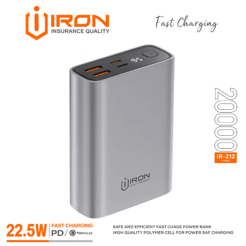 Power Bank 20000mAh – 22.5W Fast Charging