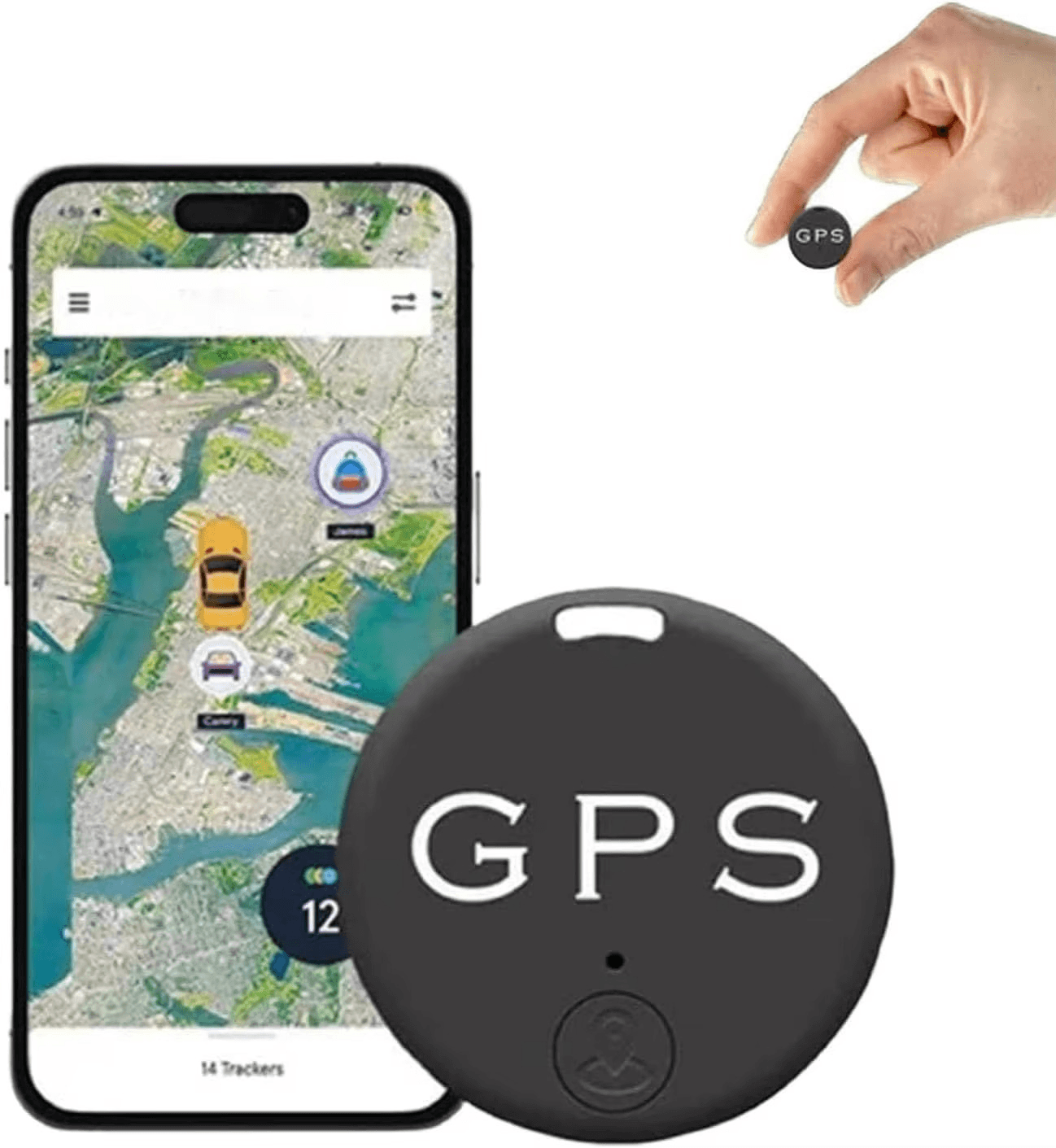 Localisateur Anti-perte de suivi de véhicule de voiture,Mini traceur GPS pour localisateur de véhicules,traqueur pour système de suivi Bluetooth