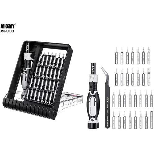 Jakemy Jeu de tournevis de précision 32 en 1 avec pince à épiler-JM-8189A